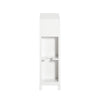 SoBuy BZR83-W Meuble de Rangement Salle de Bain Étroit, Support Papier Toilette, Armoire Toilettes WC avec 2 Paniers Amovibles Rangement Polyvalente