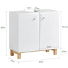 SoBuy BZR92-W Meuble sous Lavabo, Meuble sous évier, Meuble sous Vasque, Armoire Salle de Bain, Placard de Rangement