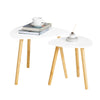 SoBuy FBT74-W Tables Basse Gigognes Lot de 2 - Table Basse Salon Moderne, Grande 55 cm & Petite 40 cm, Blanc