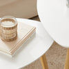 SoBuy FBT74-W Tables Basse Gigognes Lot de 2 - Table Basse Salon Moderne, Grande 55 cm & Petite 40 cm, Blanc