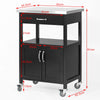 SoBuy FKW22-SCH Desserte de Cuisine Roulante Meuble de Rangement à roulettes