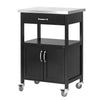 SoBuy FKW22-SCH Desserte de Cuisine Roulante Meuble de Rangement à roulettes