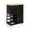 SoBuy FKW45-SCH Desserte Chariot de Cuisine de Service Roulant, Armoire de Rangement cusine sur roulettes