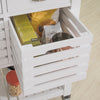 SoBuy FKW83-W Desserte à roulettes Armoire de Rangement Cuisine Desserte de Cuisine