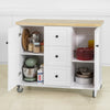 SoBuy FKW96-WN Desserte Roulant Buffet Meuble de Rangement Cuisine