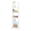 SoBuy FRG101-W Étagère style échelle Bibliothèque, 5 étages –Blanc