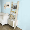 SoBuy FRG110-WN Bibliothèque Étagère de Rangement 4 étagères avec 1 armoire modern