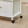 SoBuy FRG12-W Meuble rangement cuisine roulant en bois, Chariot de cuisine de service