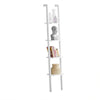 SoBuy FRG15-W Bibliothèque Étagère Murale Style échelle, Étagère échelle 4 Niveaux- Blanc 33 x 180 cm