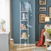 SoBuy FRG15-W Bibliothèque Étagère Murale Style échelle, Étagère échelle 4 Niveaux- Blanc 33 x 180 cm