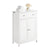 SoBuy FRG238-W Meuble Bas de Salle de Bain – Commode pour Salle de Bain, Armoire de Rangement avec étagère réglable, 1 Tiroir et 2 Portes, pour Le Couloir et la Cuisine Blanc, 60x35x87 cm