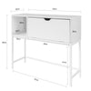 SoBuy FSB21-W Table Console Table d'appoint Table d'Entrée Bureau Informatique pour Ordinateur