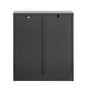 SoBuy FSB65-HG Meuble de Rangement à Chaussures Armoire à Chaussures avec Porte de Grange coulissante