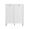 SoBuy FSB70-W Buffet Placard Armoire Multi-rangements Double Portes sur Pied