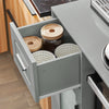 SoBuy FSB78-HG Desserte à roulettes, Îlot Central avec Roues, Meuble de Rangement pour Cuisine, Support Micro-Ondes, Desserte Mobile pour Salle à Manger et Bureau à Domicile 88,5 x 40 x 89 cm Gris