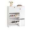 SoBuy FSR107-W Meuble de Rangement à Chaussures Armoire à Chaussures Commode à Chaussures Meuble d'entrée Coffre