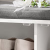 SoBuy FSR121-W Banc à Chaussures, Meuble d’Entrée, Meuble à Chaussures, Banquette Confortable