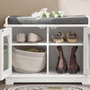 SoBuy FSR121-W Banc à Chaussures, Meuble d’Entrée, Meuble à Chaussures, Banquette Confortable