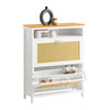 SoBuy FSR127-W Meuble à Chaussures Armoire à Chaussures Commode à Chaussures sur Pieds