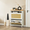 SoBuy FSR127-W Meuble à Chaussures Armoire à Chaussures Commode à Chaussures sur Pieds