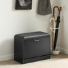 SoBuy FSR16-SCH Banc Armoire à Chaussures 1 abattant avec Coussin Meuble d’entrée Coffre Rangement pour Chaussures, N