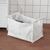 SoBuy FSR40-W Panier à Linge Banc de Rangement Entrée avec Sac Amovible et Assise - Banc de Rangement Bois MDF pour Meuble d'Entrée, Salle de Bain, Chambre - Blanc 50x35x53cm