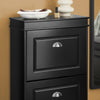 SoBuy FSR78-SCH Meuble Chaussure Rangement Chaussure avec 2 Abattants, Armoire à Chaussures Entrée, Meuble à Chaussures, Range Chaussures 8 Paires, pour Couloir, Entrée, 54x24x83 cm, Noir