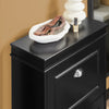 SoBuy FSR78-SCH Meuble Chaussure Rangement Chaussure avec 2 Abattants, Armoire à Chaussures Entrée, Meuble à Chaussures, Range Chaussures 8 Paires, pour Couloir, Entrée, 54x24x83 cm, Noir
