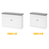 SoBuy FSR82-K-W Banc à Chaussures Meuble à Chaussures avec Assise Coussin Rembourré et Abattant Banc de Rangement à Chaussures 60x24x51 cm – Blanc