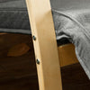 SoBuy FST18-DG Rocking Chair Fauteuil à Bascule avec Repose-pieds
