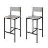 SoBuy FST53-HGx2 Lot de 2 Chaises Hautes Tabourets de Bar Cuisine Chaises de Bar