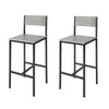 SoBuy FST53-HGx2 Lot de 2 Chaises Hautes Tabourets de Bar Cuisine Chaises de Bar