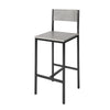 SoBuy FST53-HGx2 Lot de 2 Chaises Hautes Tabourets de Bar Cuisine Chaises de Bar
