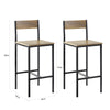 SoBuy FST53-XLx2 Lot de 2 Chaises Tabourets de Bar Cuisine Chaises de Bar, avec Repose-Pieds
