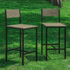 SoBuy FST53x2 Lot de 2 Chaises Tabourets de Bar Cuisine Chaises de Bar, avec Repose-Pieds