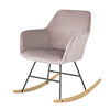 SoBuy FST68-P Chaise à Bascule avec Accoudoirs Fauteuil de Relaxation Pieds
