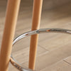 SoBuy FST86-W Tabouret de Bar Tabouret Haut de Bistrot Chaise de Bar avec Repose-Pieds et Dossier