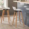 SoBuy FST86-W Tabouret de Bar Tabouret Haut de Bistrot Chaise de Bar avec Repose-Pieds et Dossier
