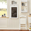 SoBuy FWT20-W Table Murale Rabattable à Manger Pliable avec Tableau Mémo Extensible Gain de Place pour Cuisine, Bureau et Petits Espaces Blanc 50cm x 75cm x 76cm