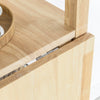SoBuy FWT70-N Table de Salle à Manger Pliante avec étagère en Bois d'hévéa Table de Cuisine Table de Bureau Table en Bois