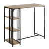 SoBuy FWT84-PF Table Haute de Bar Mange-Debout Table à Manger Table de Bistrot avec 3 Étagères
