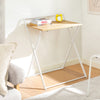 SoBuy FWT88-WN Bureau Pliant pour Petits Espaces, Bureau d'Ordinateur Table d’Etude Bureau Portable à Domicile, Salon