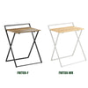 SoBuy FWT88-F Table Pliant pour Petits Espaces, Bureau d'Ordinateur Table d’Etude Bureau Portable à Domicile, Salon, Chambre, Aucun Assemblage Requis Design Industriel
