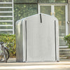 SoBuy KLS11 Abri de Jardin, Cabane de Jardin Exterieur Imperméable, abri Moto, Garage pour Vélo et Outils, Abri Vélo, Rangement et Stockage, Argent, 120x176x163 cm