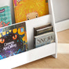 SoBuy KMB32-W Bibliothèque Enfant Rangement Jouet Enfant Bibliotheque Livre 4 Niveaux Étagère à Livres Meuble de Rangement Chambre d'Eanfant Bureau Salon Blanc 80x30x88 cm