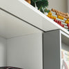 SoBuy KMB33-W Étagère pour Enfants Commode pour Chambre d'enfant avec Porte Coulissante Étagère à Jouets Bibliothèque Organisateur de Jouets Armoire Buffet, 119x39x116cm