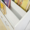 SoBuy KMB39-W Bibliothèque Enfants Étagère à Livres Étagère de Rangement pour Livres et Jouets avec 2 Tiroirs
