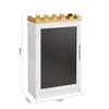 SoBuy KMB43-W Commode pour Enfants Étagère pour Chambre d'enfant avec Tableau Noir Bibliothèque Étagère à Jouets