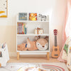 SoBuy KMB47-W Bibliothèque Étagère à Livres Étagère de Rangement pour Livres et Jouets Enfant, Porte-revues avec 3 étagères, 60x25x80 cm