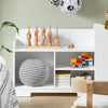 SoBuy KMB62-W Étagère pour Enfants, Étagère à Jouets, Étagère à Livres, Étagère de Rangement pour Livres et Jouets